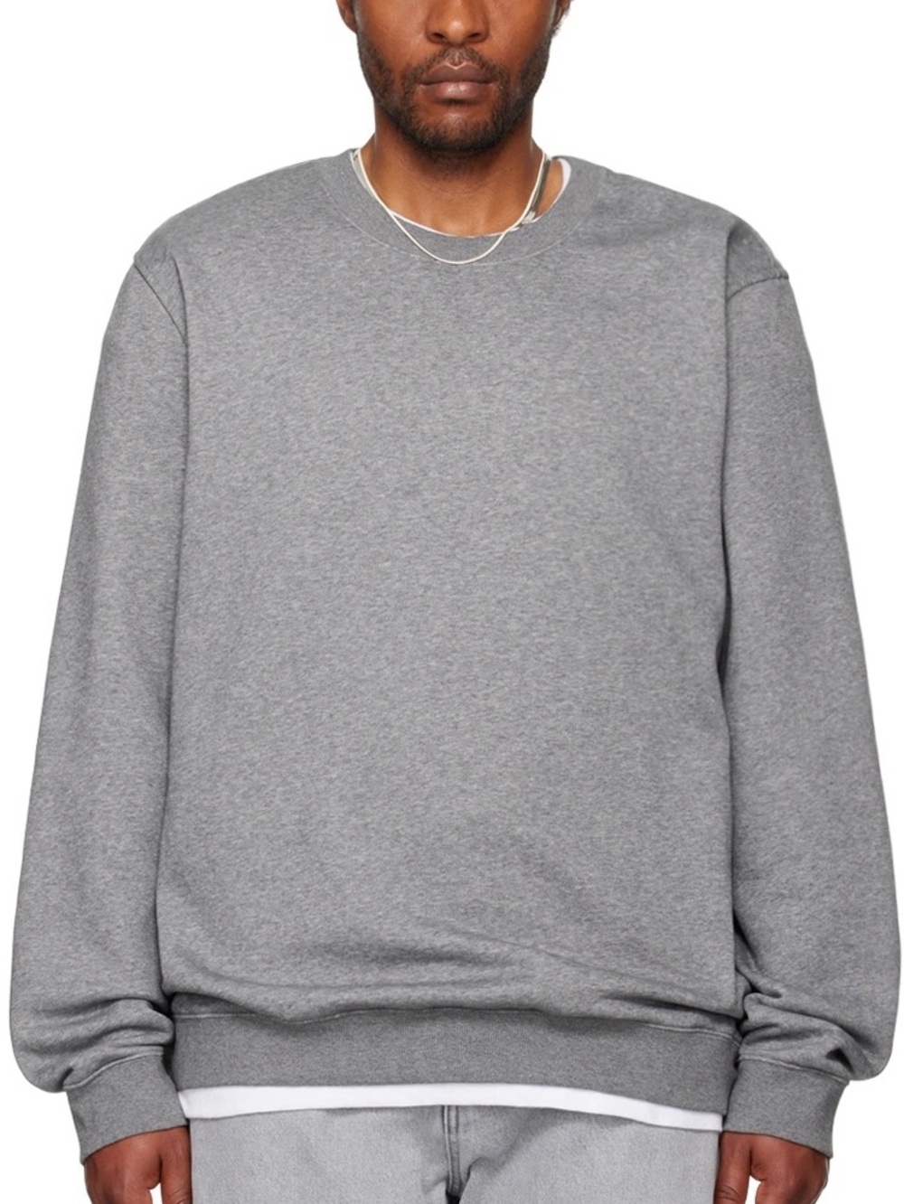 Skims Cotton Fleece Mens Crewneck Sweatshirt